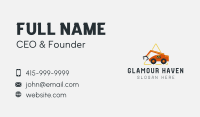 Backhoe Construction Machinery Business Card