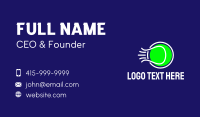 Fast Tennis Ball  Business Card