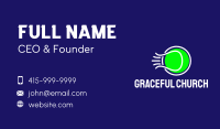 Fast Tennis Ball  Business Card