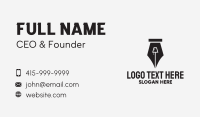 Writing Business Card example 3