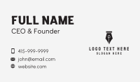 Lampshade Pen Ghostwriter Business Card