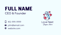 Heart Karaoke Microphone Business Card Image Preview