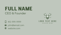 Moose Buck Reindeer Business Card Design