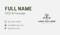 Tree Book Author Business Card