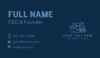 Blue Laundry Cleaning Business Card