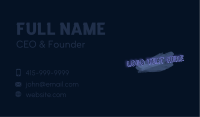 Neon Clothing Wordmark Business Card