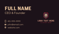 Royal Lion Shield Business Card