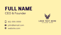 Podcast Microphone Wings Business Card