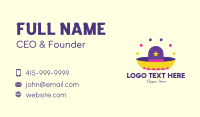 Colorful Mexican Hat  Business Card