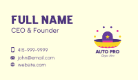 Colorful Mexican Hat  Business Card