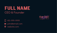 Graffiti Urban Wordmark Business Card