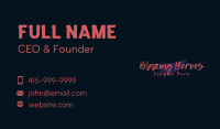 Graffiti Urban Wordmark Business Card Image Preview