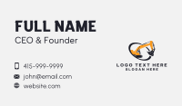 Excavator Construction Machine Business Card