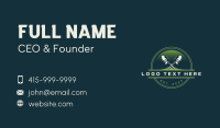 Shovel Landscaping Garden Business Card Design