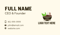 Organic Soup Bowl  Business Card