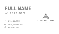 Letter A Business Card example 1