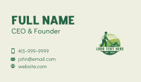 Lawn Mower Gardener Business Card Design