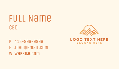 Real Estate Pyramid Business Card