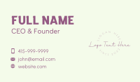 Bridal Business Card example 3