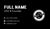 Circle Star Streetwear Barber Business Card