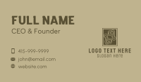 Brown Woodwork Crafting  Business Card
