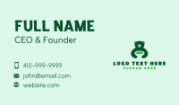 Green Bear Soup Business Card Design