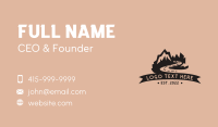 Mountain Travel Brand Business Card