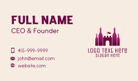 Pink Wine Castle Business Card