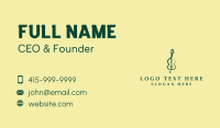 Violin Lesson Business Card example 2