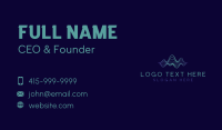 Tech Frequency Wave Business Card Design