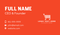 Cooking Shopping Cart Business Card Design