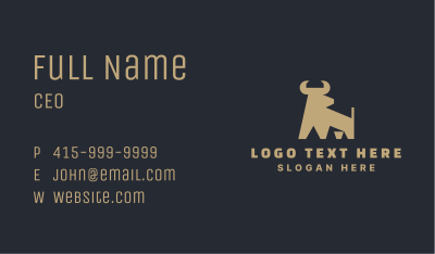 Deluxe Bull Company  Business Card