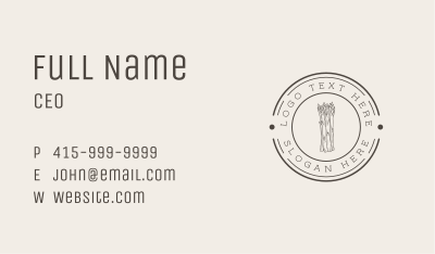 Organic Asparagus Market Business Card Image Preview