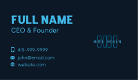 Cyber Technology Lettermark Business Card