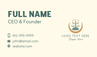 Justice Business Card example 2