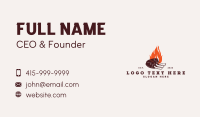 Meat Rib Restaurant Business Card