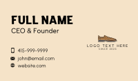 Brown Leather Shoe Business Card