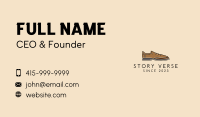 Brown Leather Shoe Business Card