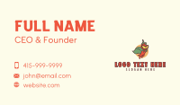 Superhero Chili Mascot Business Card