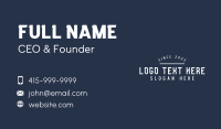 Generic Hipster Brand Business Card