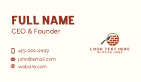 Trowel Brick Construction Business Card