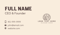 Chainsaw Tree Log Business Card Design