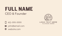 Chainsaw Tree Log Business Card