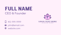 Yoga Meditation Lotus Business Card Design