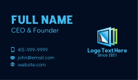 Paper Frame Pages Business Card