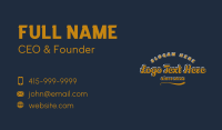 Retro Stroke Cursive Wordmark Business Card