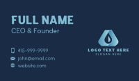 Blue Liquid Droplet Business Card