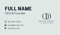 Luxury Fashion O & D  Business Card