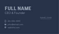 Thin Business Card example 2
