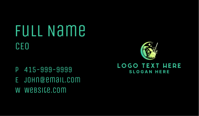 Home Sanitation Cleaning Business Card